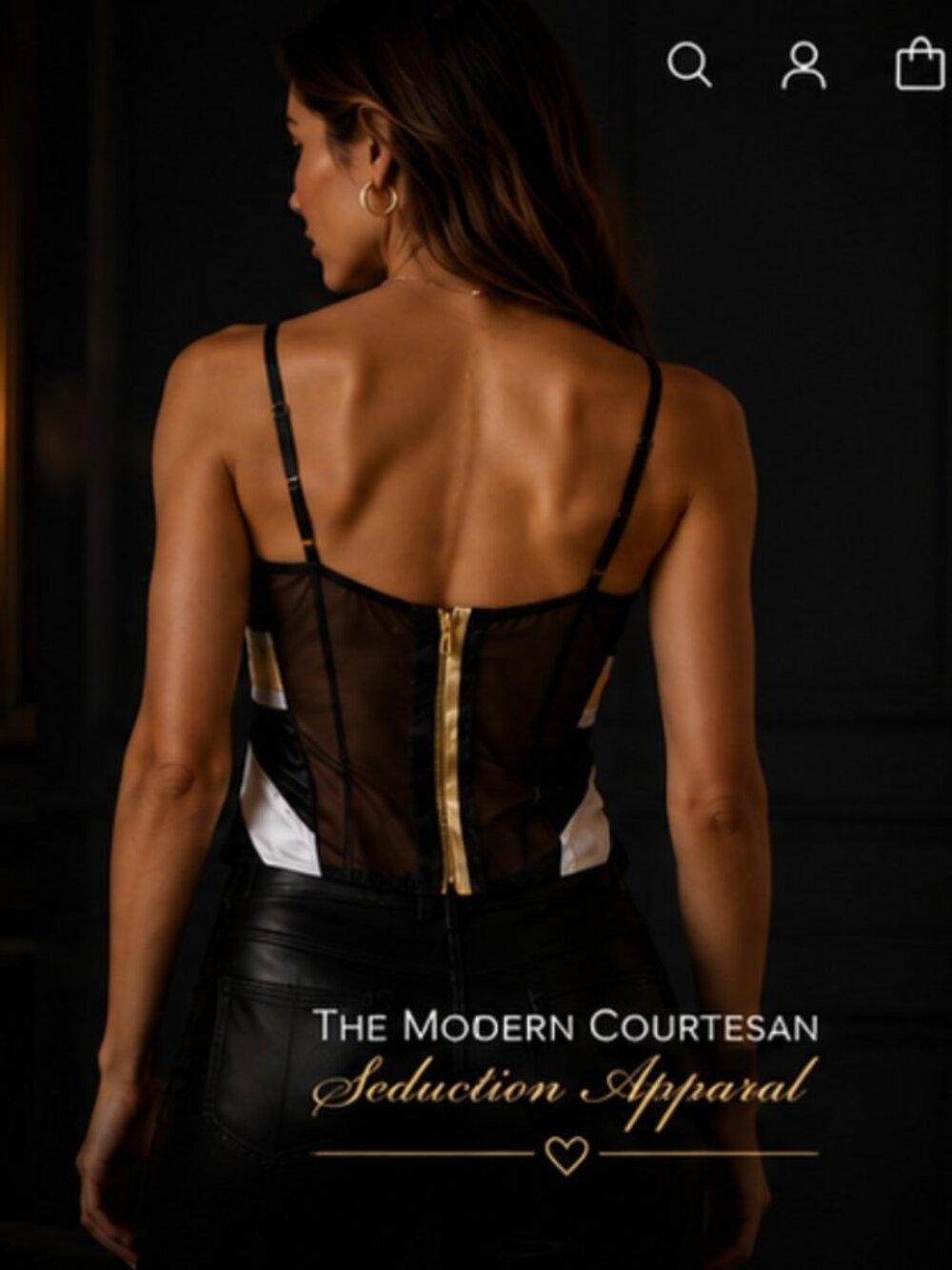 Victoria’s Secret “The Modern Courtesan” Union Jack Satin Top Size M